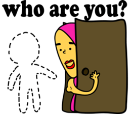 Very Summer girl sticker #12901218