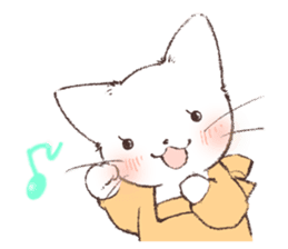 Warm message from mother cat sticker #12901662