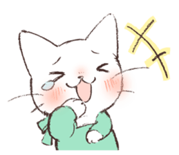 Warm message from mother cat sticker #12901663