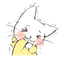 Warm message from mother cat sticker #12901664