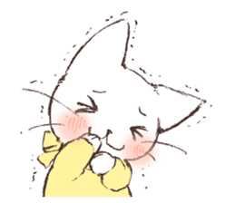 Warm message from mother cat sticker #12901664