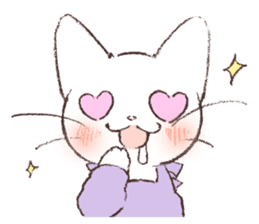 Warm message from mother cat sticker #12901667