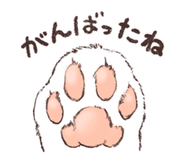 Warm message from mother cat sticker #12901673