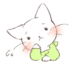 Warm message from mother cat sticker #12901683