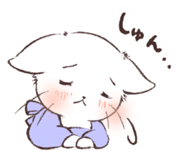 Warm message from mother cat sticker #12901684