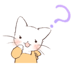 Warm message from mother cat sticker #12901689