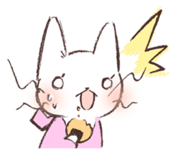 Warm message from mother cat sticker #12901694