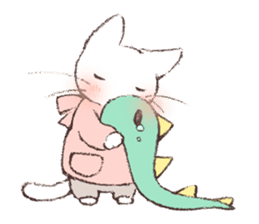 Warm message from mother cat sticker #12901700