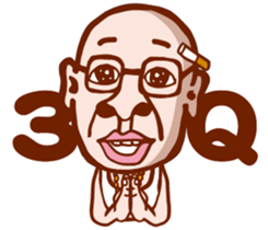 funny old man no.1 (english) sticker #12902070