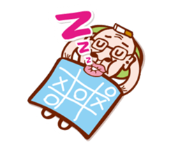 funny old man no.1 (english) sticker #12902071