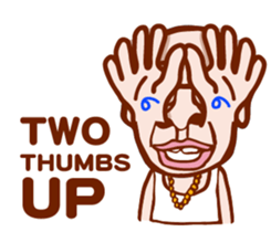 funny old man no.1 (english) sticker #12902091