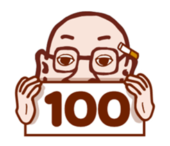 funny old man no.1 (english) sticker #12902100