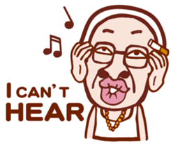 funny old man no.1 (english) sticker #12902101