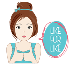 Attractive Girl 2 sticker #12902302