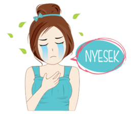 Attractive Girl 2 sticker #12902305