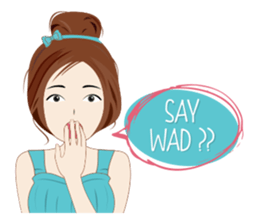 Attractive Girl 2 sticker #12902319