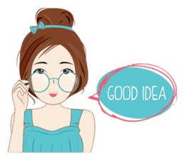 Attractive Girl 2 sticker #12902329