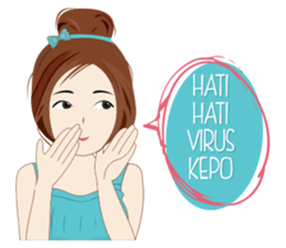 Attractive Girl 2 sticker #12902338