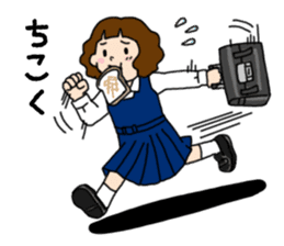 Everyday high school girl's Stickers sticker #12903025
