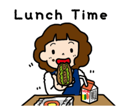 Everyday high school girl's Stickers sticker #12903030