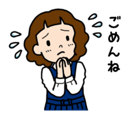 Everyday high school girl's Stickers sticker #12903053