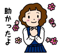 Everyday high school girl's Stickers sticker #12903056