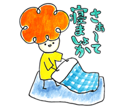 Warui-chan with her yellow dress sticker #12903397