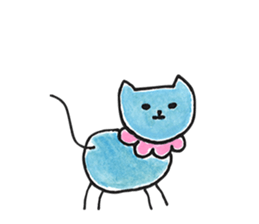 Warui-chan with her yellow dress sticker #12903409