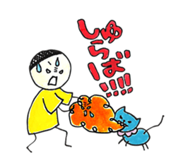 Warui-chan with her yellow dress sticker #12903412