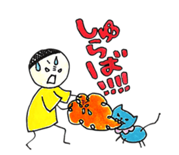 Warui-chan with her yellow dress sticker #12903412