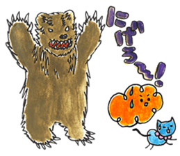 Warui-chan with her yellow dress sticker #12903418