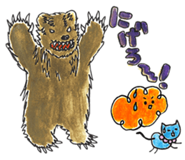 Warui-chan with her yellow dress sticker #12903418