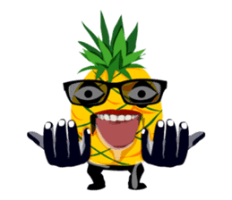 Happy Pineapple sticker #12905105