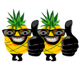 Happy Pineapple sticker #12905106
