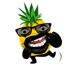Happy Pineapple sticker #12905109