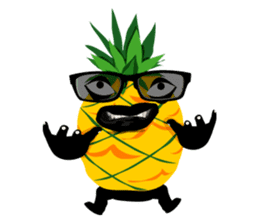 Happy Pineapple sticker #12905111