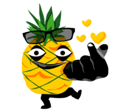 Happy Pineapple sticker #12905113