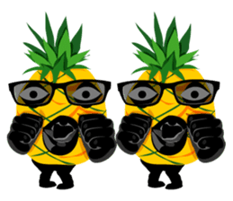 Happy Pineapple sticker #12905114