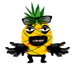 Happy Pineapple sticker #12905120