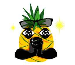 Happy Pineapple sticker #12905122
