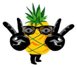 Happy Pineapple sticker #12905123