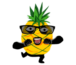 Happy Pineapple sticker #12905126
