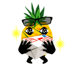 Happy Pineapple sticker #12905129