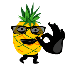 Happy Pineapple sticker #12905130