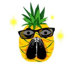 Happy Pineapple sticker #12905132
