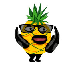 Happy Pineapple sticker #12905133