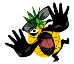 Happy Pineapple sticker #12905138