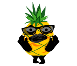 Happy Pineapple sticker #12905139