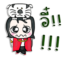 Hi! my name is Minori. I love tiger. ^_^ sticker #12905420