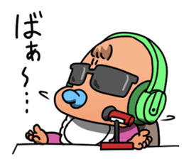 Broadcast baby sticker #12907431